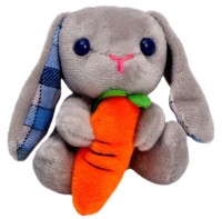 Мягкая игрушка на присоске "Кролик с морковкой"