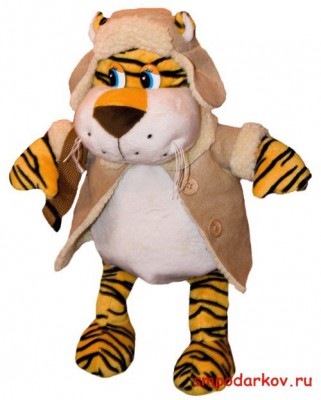 Новогодний подарок "Рюкзак "Тигр в дублёнке"
