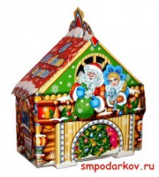 Новогодний подарок "Домик с балконом" + игрушка