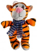 Мягкая игрушка "Тигр в шарфе, на присоске"