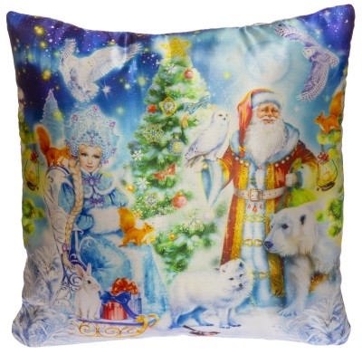 Подушка "Дед Мороз и Снегурочка"