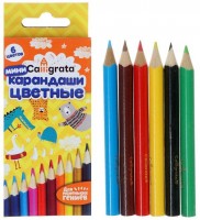 Набор цветных карандашей МИНИ (6 цветов)