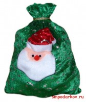 Новогодний подарок "Мешок Деда Мороза" + игрушка брелок тигр