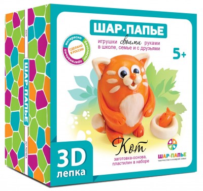 Набор для творчества "Кот 3D лепка"