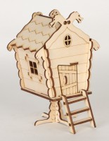 Сборная модель "Мини-домик "Бабы Яги" (18 деталей)