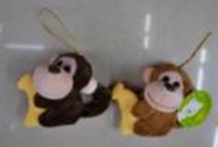 Мягкая игрушка №1 - обезьянка брелок в асс. (разные цвета)