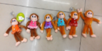 Мягкая игрушка №4 - обезьянка на присоске в асс. (разные цвета)