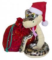 Змей Санта с мешком