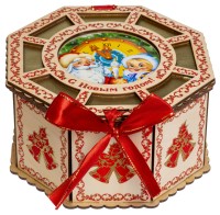 Новогодний подарок "Шкатулка резная"