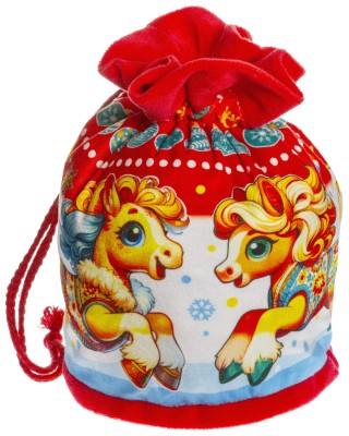 Новогодний подарок Мешок "Лошадки"
